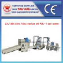 Pillow Filling Machine con abridor de pacas